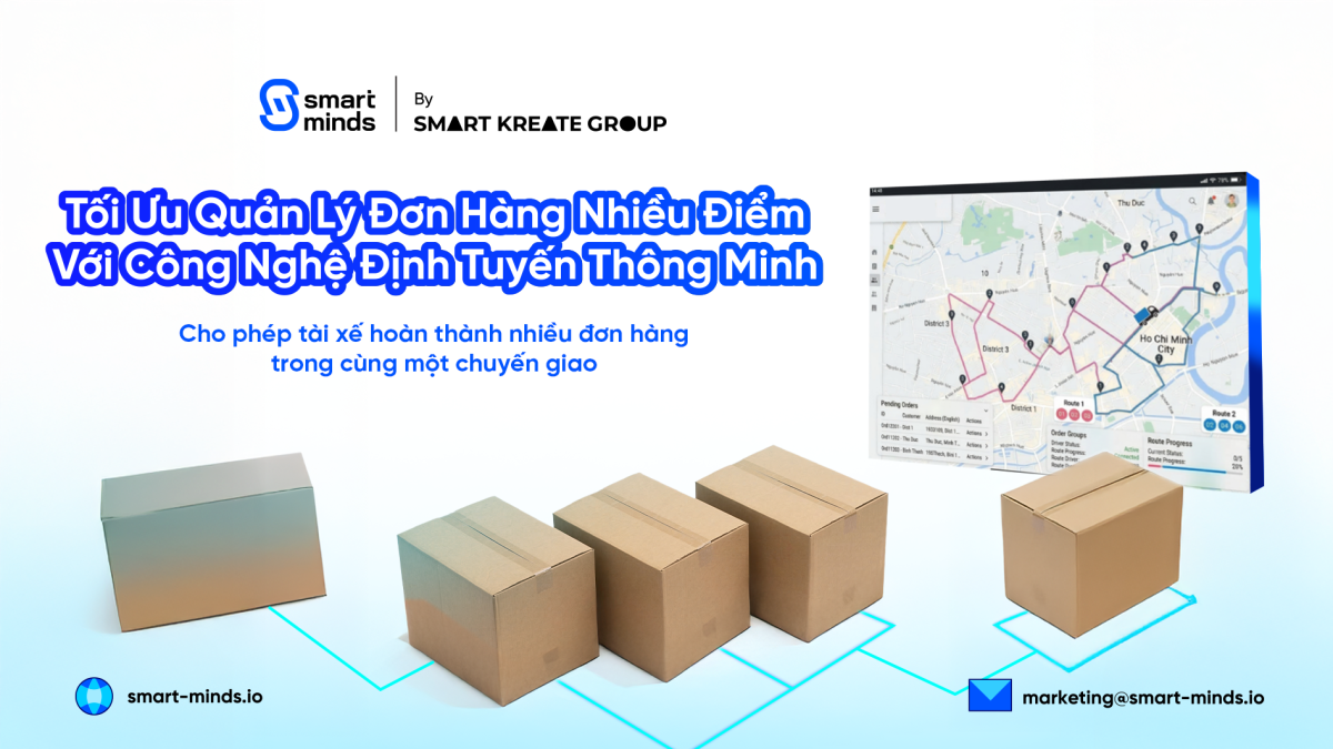 Tối Ưu Quản Lý Đơn Hàng Nhiều Điểm Với Công Nghệ Định Tuyến Thông Minh